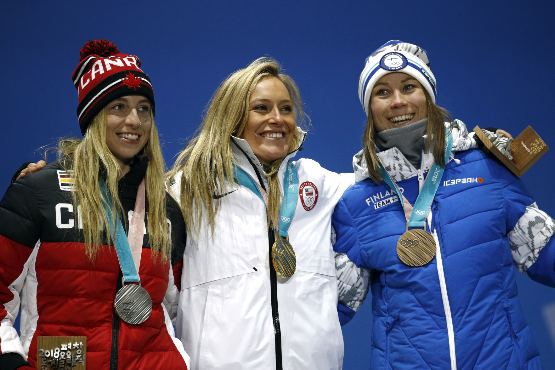 Pyeongchang Olympics Medals Ceremony Snowboard Women